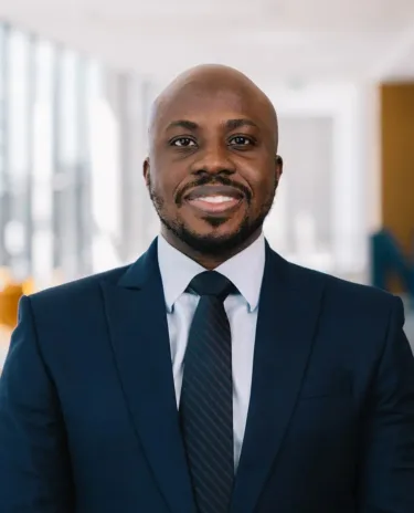 Damola Ogunleye Leadership Headshot of Damola Ogunleye, Quality Director of NMDP BioTherapies